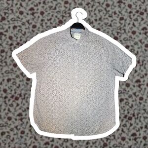 Denim & Flower White and Red Floral Button Down Shirt